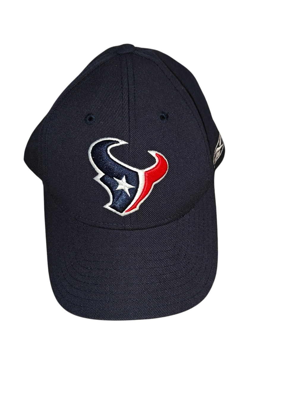 Reebok Navy, White, Red Houston Texans Football Logo Fitted Cap Size 7